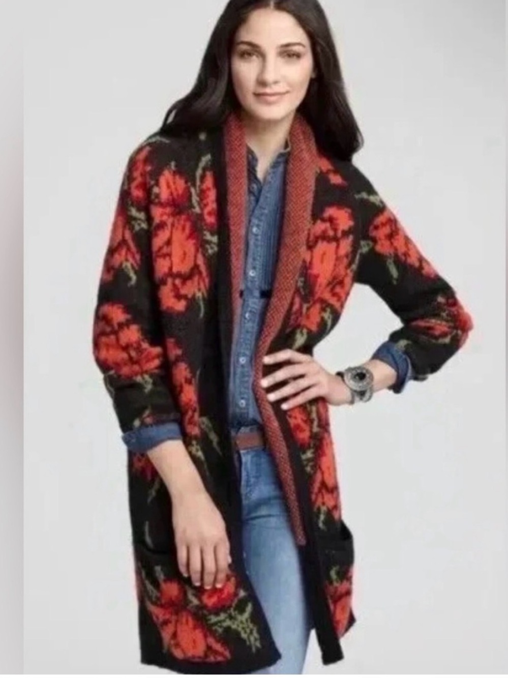 Free People Flower Power Cardigan
